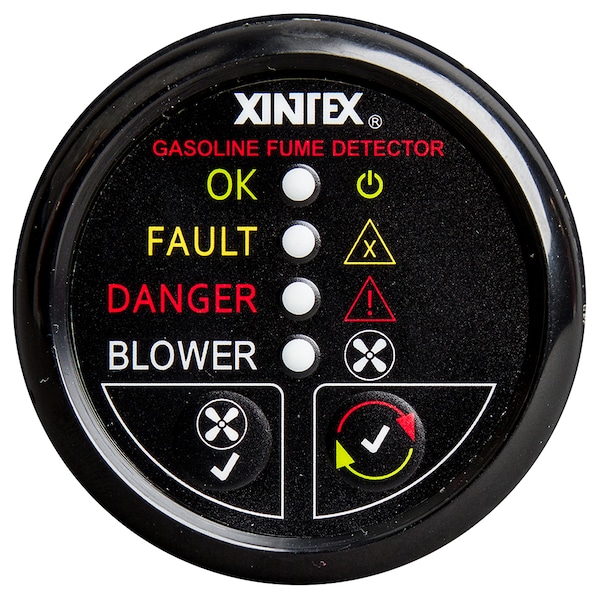 Gasoline Fume Detector & Blower Control w/Plastic Sensor - Blac